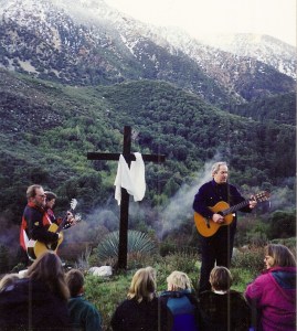 Kimball singing on the Moutain Easter